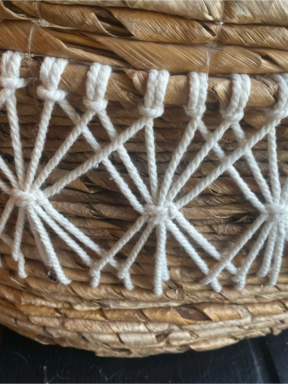 Unmarked stylish handwoven